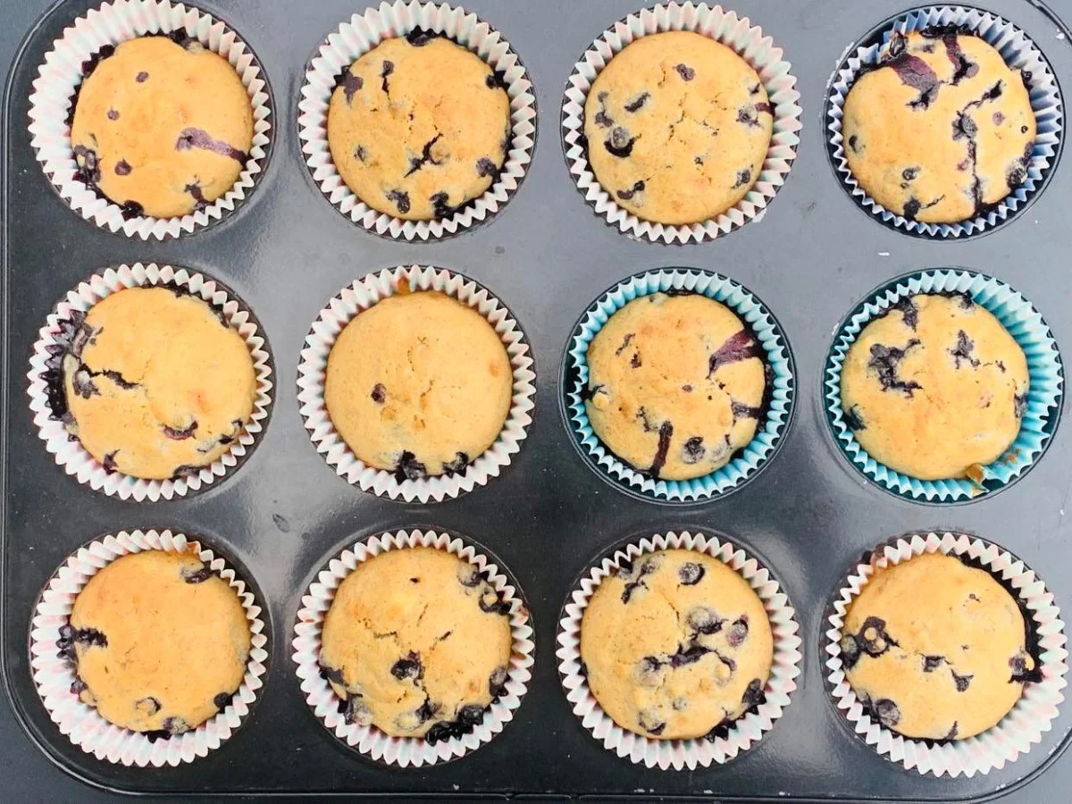 Mellismuffins med blabar och banan 8