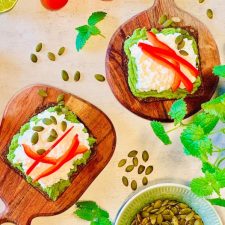 Avokadomacka med keso