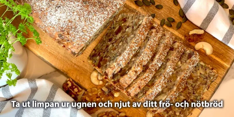 Ta ut limpan ur ugnen och njut av ditt fro och notbrod