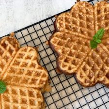 Proteinrika våfflor med keso