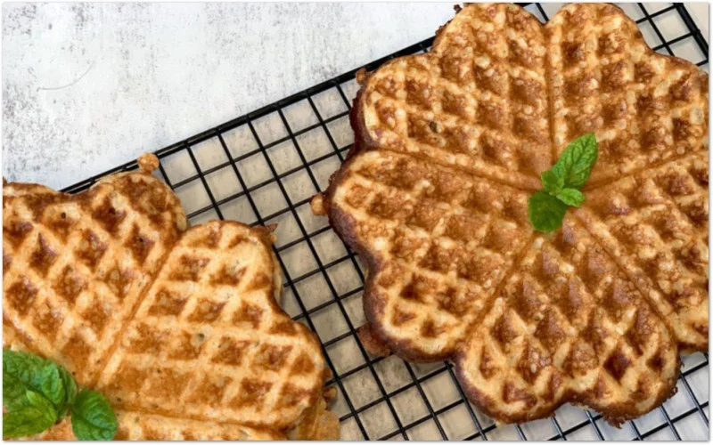 Proteinrika vafflor med keso