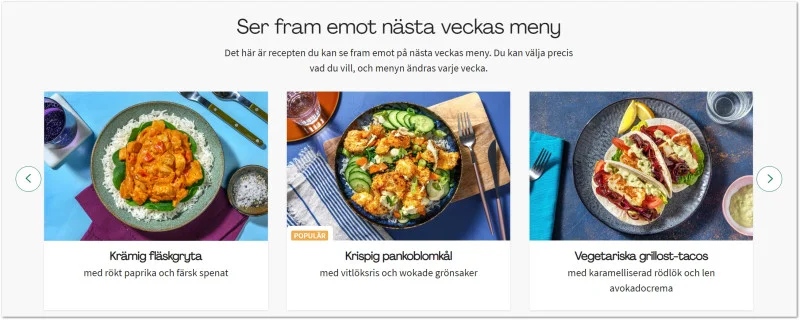 BIld pa de recept som finns hos hello fresh