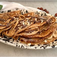 Crêpes med nötkräm och banan