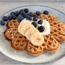 Mjölfria våfflor med banan